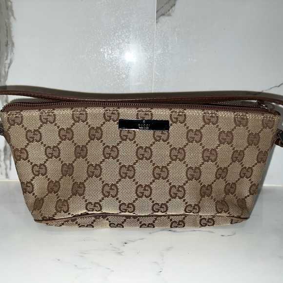 GUCCI - GG Canvas Boat Pochette - Picture 1 of 15